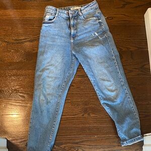 Zara Light Blue Boyfriend Jeans